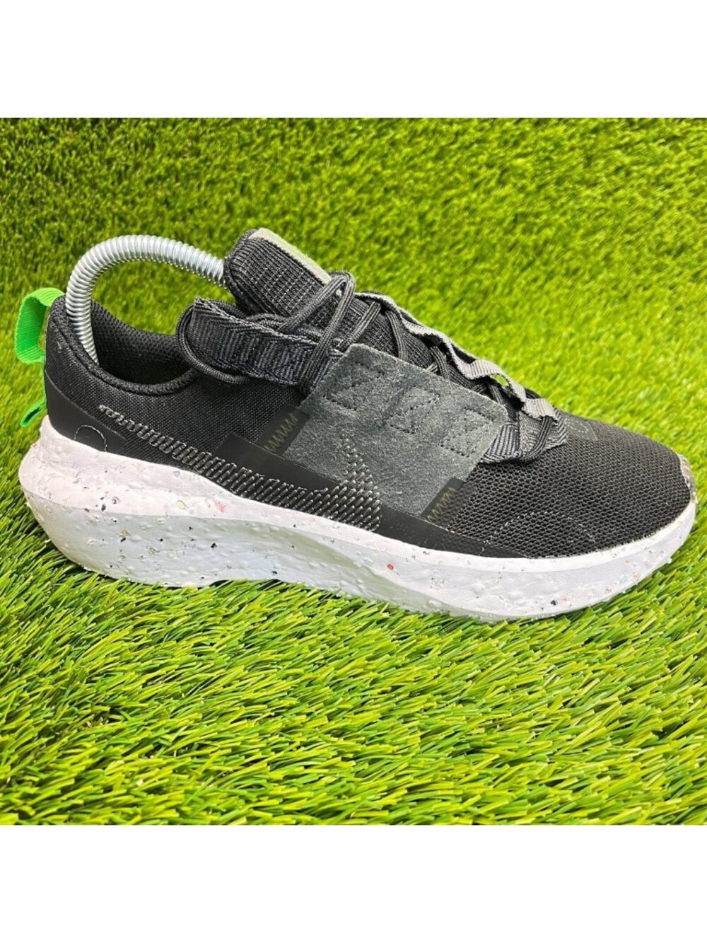 Nike Crater Impact Womens Size 8.5 Black White Walking Running Shoes Sneakers